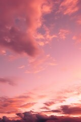 Obraz premium pink clouds on a sky during sunset
