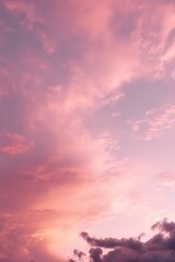 Fototapeta premium a pinkish sunset with clouds on high octane backgrounds