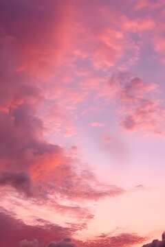 a pinkish sunset with clouds on high octane backgrounds