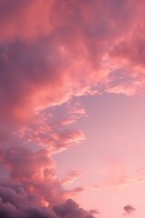 a pinkish sunset with clouds on high octane backgrounds