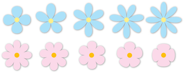 white and purple flowers