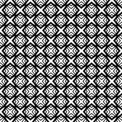 Black and white seamless pattern texture. Greyscale ornamental graphic design. Mosaic ornaments. Pattern template. Vector illustration. EPS10.