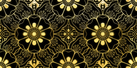 Elegant seamless pattern with ornament