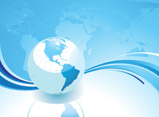 Earth globe vector background design illustration