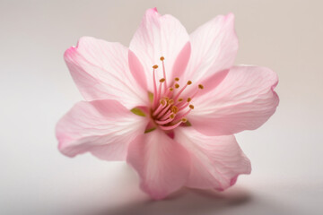 Obraz na płótnie Canvas A close up of a pink flower