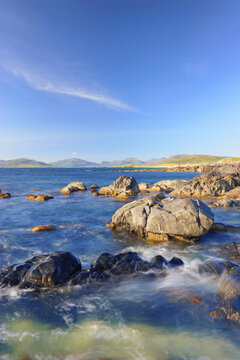 Rugged Coastline along Sound of Taransay, Isle of Harris, Outer Hebrides, Scotland