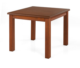 wooden table isolated on white background .dinning table .