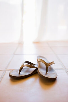 Close-up of Flip Flops, Punta Burros, Nayarit, Mexico