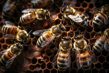 bees in the hive work 