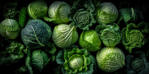 Fototapeta na wymiar cabbage vegetables background panorama