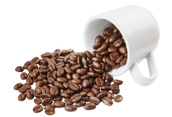 Coffee beans cut out