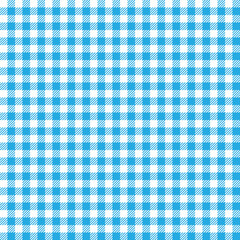 Checkered seamless pattern in light blue. Vector blue and white tartan plaid graphic background.