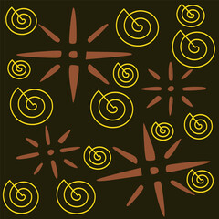 Pattern vector template unique motive