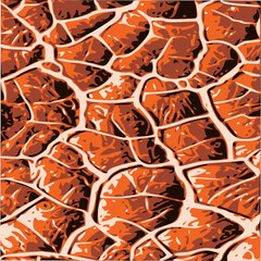 Orange Abstract Pattern vector template