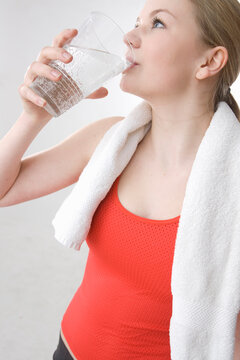 Woman Drinking Water