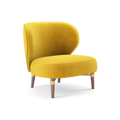 Obraz na płótnie Canvas 3d rendering modern sofa chair isolated on white background