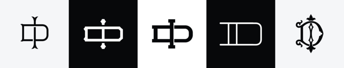 Initial letters ID Monogram Logo Design Bundle