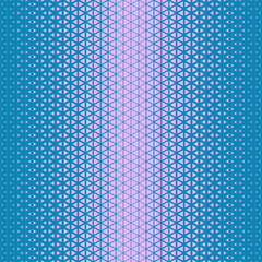 Purple blue halftone triangles pattern. Abstract geometric gradient background. Vector illustration.