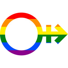 Other gender orientation rainbow symbol sexual icon