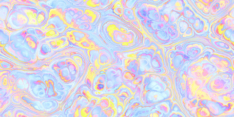 melting and mingling blue yellow pink seamless tile
