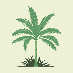 Obraz premium palm tree vector illustration
