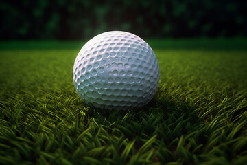 Obraz premium Golf Ball on the Edge of Glory . Generative AI