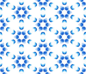 Winter holidays Watercolor Seamless pattern on a white background. Texture or wrapping paper, textile, fabrics, decor. Suitable for kids decor.