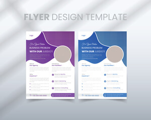Professional A4 Creative Modern flyer or flier, Brochure design, cover modern layout. layout and Corporate Business Flyer Design Template