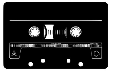 retro audio cassette