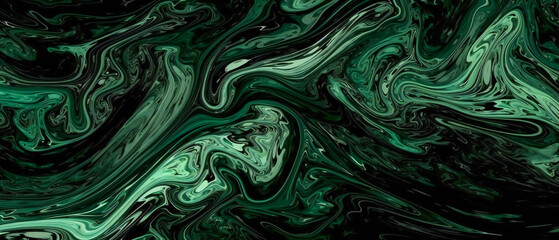 Obraz premium Vibrant Green Abstract. Generative AI