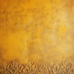 yellow, gold,  messy wall stucco texture background. Decorative wall paint,  Created using generative AI tools.