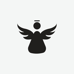 vector illustration of angel icon for grahic and web design