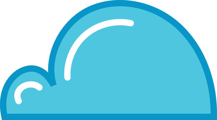 Cute Cloud Element Illustration