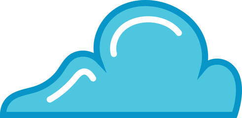 Cute Cloud Element Illustration