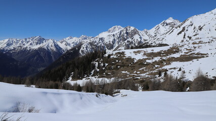 Fototapeta premium Mont Blanc, versant Italien