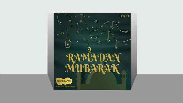 Ramadan Mubarak social media post.