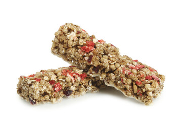 two protein bars isolated