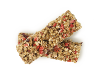 two protein bars isolated