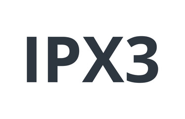 Protected against spraying water icon. 