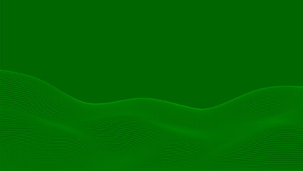 Green background Bright Green wave lines. Flowing green waves design Abstract digital wave. Flow. Line Vector illustration for tech futuristic innovation concept modern Background Graphic design. Land