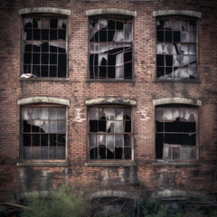 Fototapeta na wymiar old abandoned building in the city