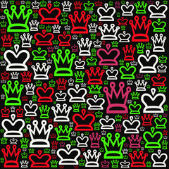 Seamless crown pattern