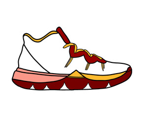 Sneakers isolated on transparent background 
