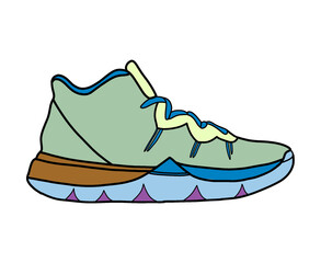 Sneakers isolated on transparent background 