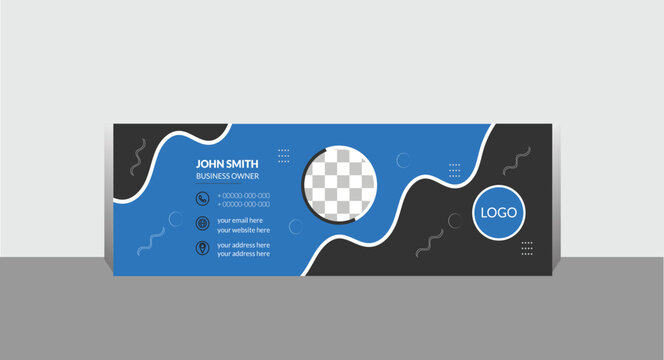 Creative  email signature design template.