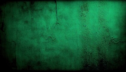Textured green old grunge wall texture background, backdrop pattern