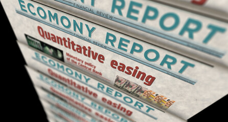 Quantitative easing crisis and inflation newspaper printing media