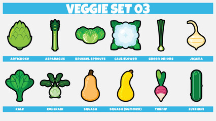 Cartoon Veggie Set 03