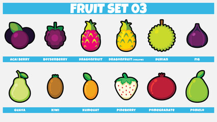 Cartoon Fruit Set 03