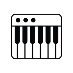 Synthesizer icon. Suitable for Web Page, Mobile App, UI, UX and GUI design